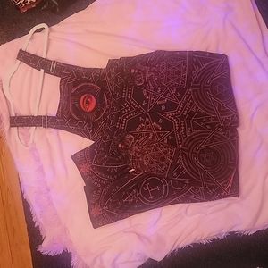 BLACKMILK SECRET SOCIETY RED OVERALLS